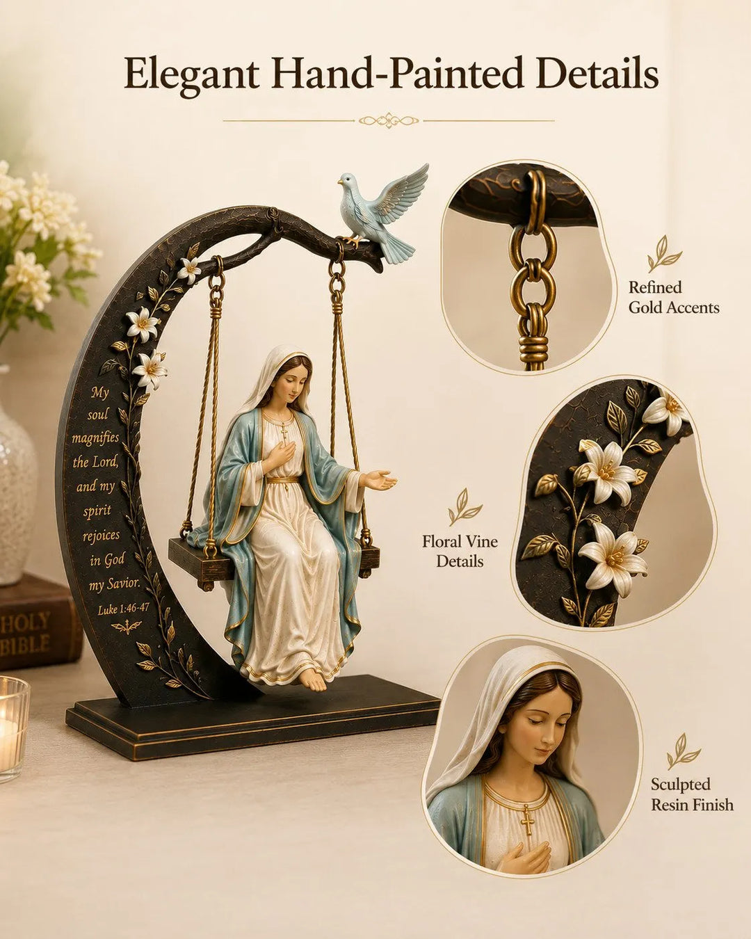 Calienne - Unsere Dame Swing-Tischskulptur