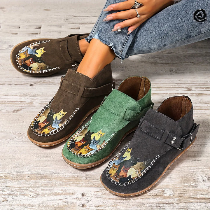Cara - Bequemer Slipper mit Schnallen-Detail