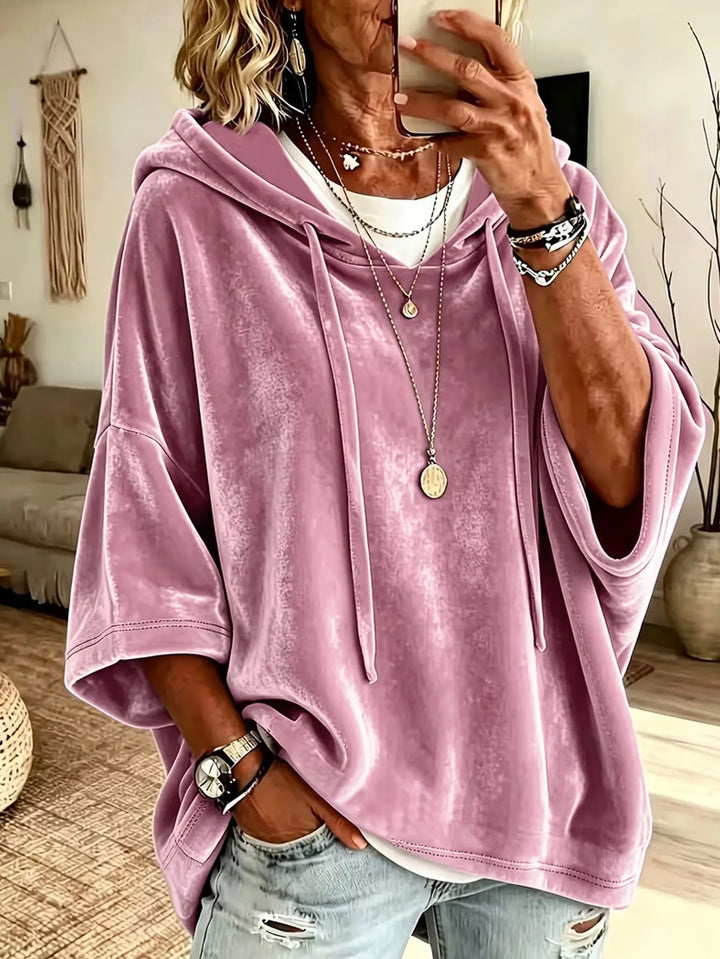 Fayelisse - Lässiger Lounge-Hoodie aus Samt