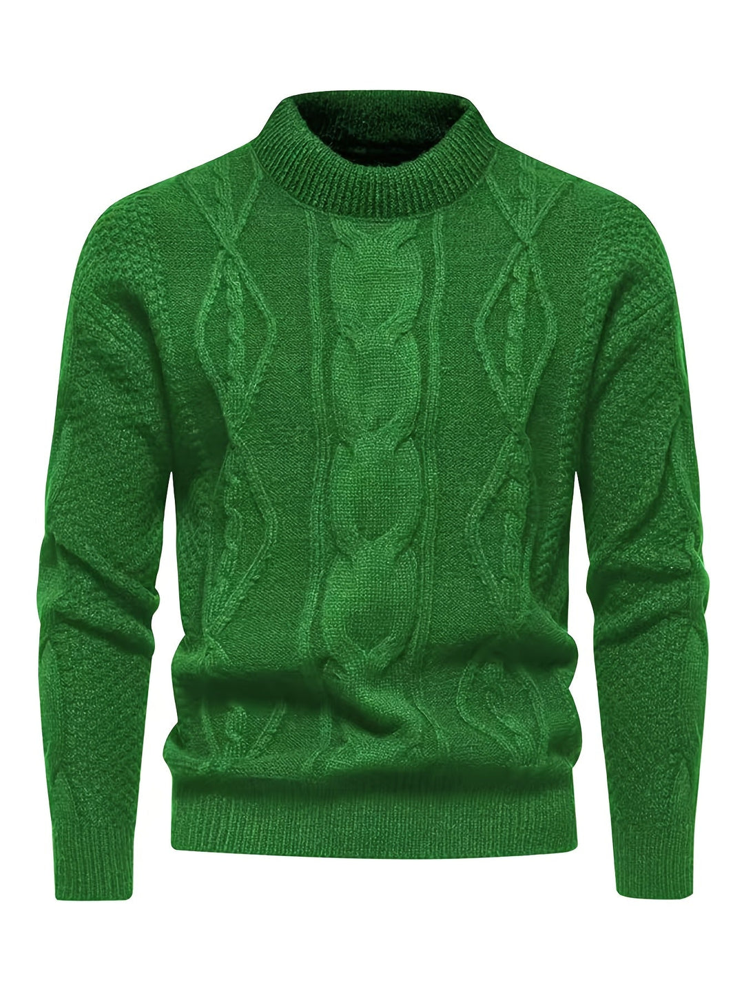 Kael - Zopfstrick-Pullover mit Stehkragen