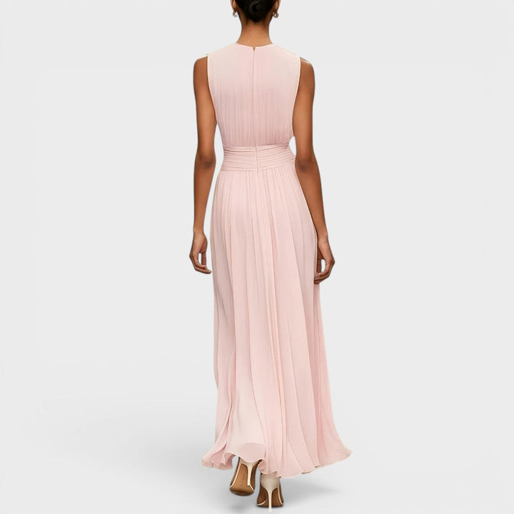 Evadne - Drapiertes Premium-Midikleid