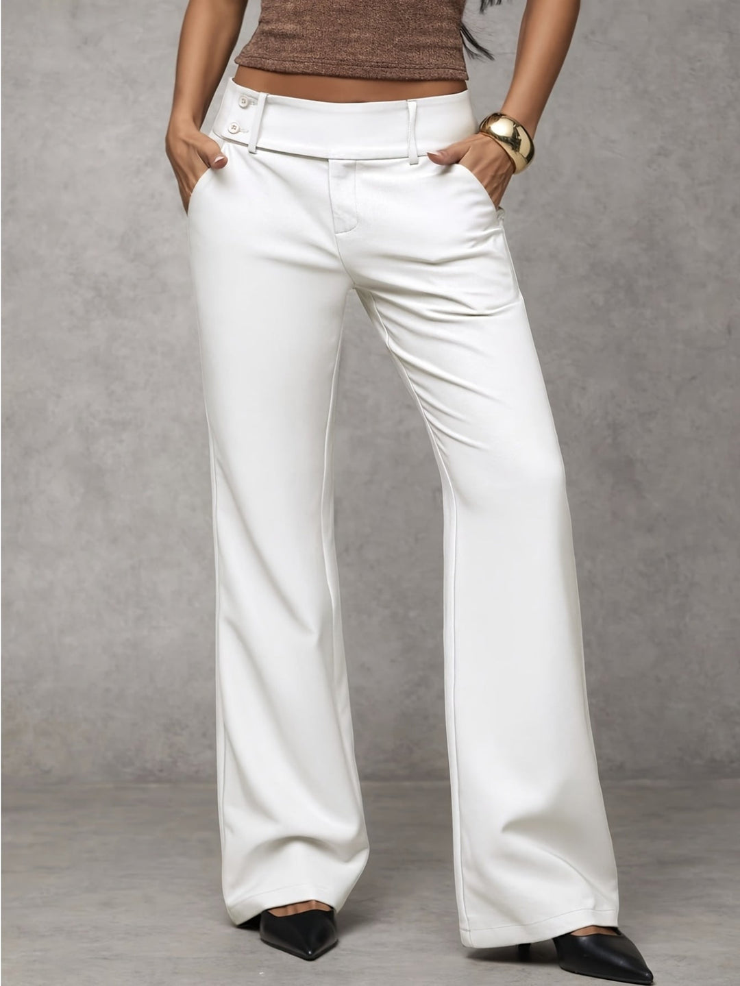 Venetia - luftige, hoch taillierte Wide-Leg-Hose