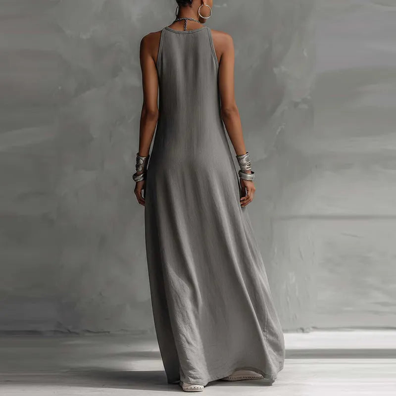 Zarella - Soft-Touch Colour-Blocking-Maxikleid