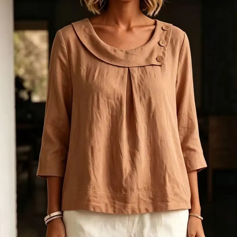 Brionelle - Leinenbluse mit weicher Haptik