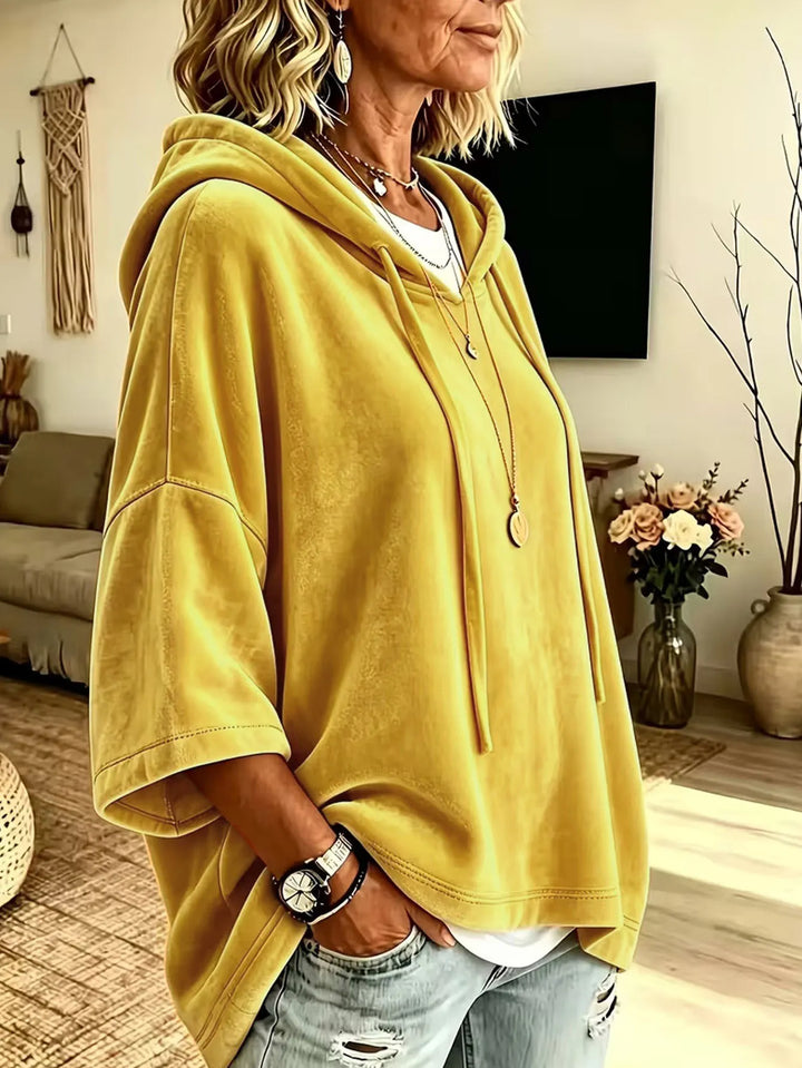 Fayelisse - Lässiger Lounge-Hoodie aus Samt