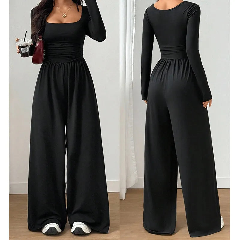 Elanisse - Weitbeiniger Jumpsuit mit weicher Haptik