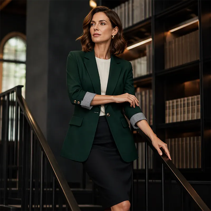 Neravelle - Taillierter Blazer mit gekrempelten Ärmeln
