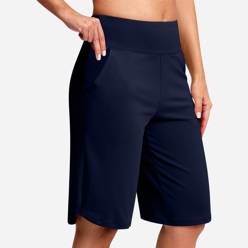 Odeliora - Hochtaillierte, komfortable Bermudashorts