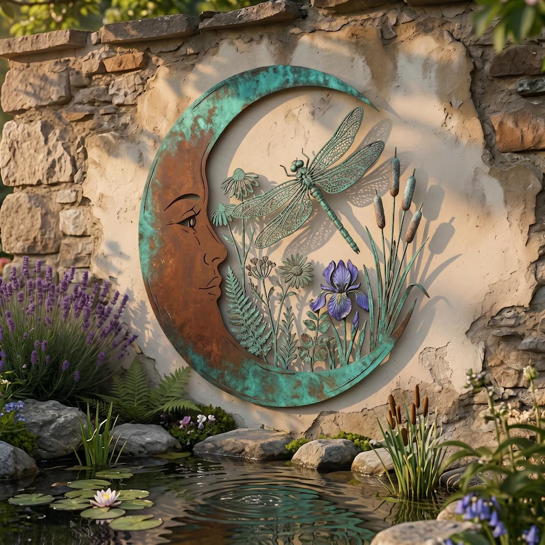 Alisette - Himmlische Garten-Wandskulptur