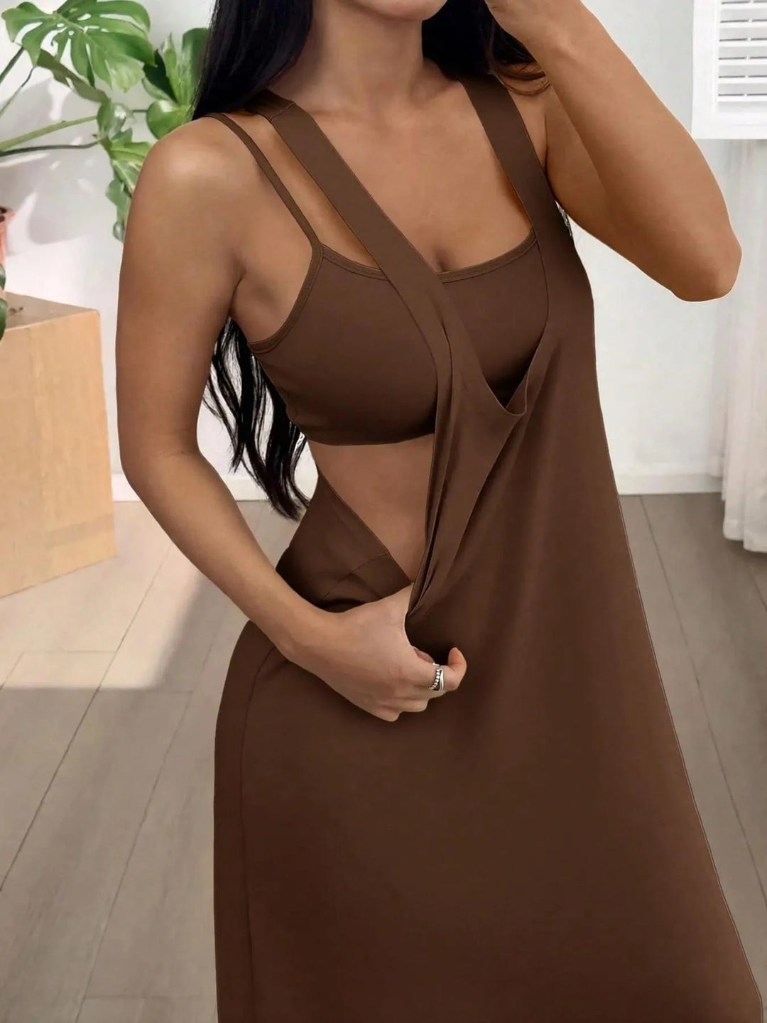 Evania - Mehrlagiges Maxikleid-Set