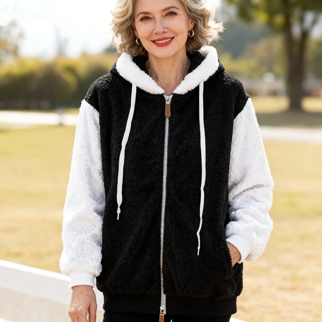 Alvenique - Soft-Touch Kapuzenjacke mit Reißverschluss