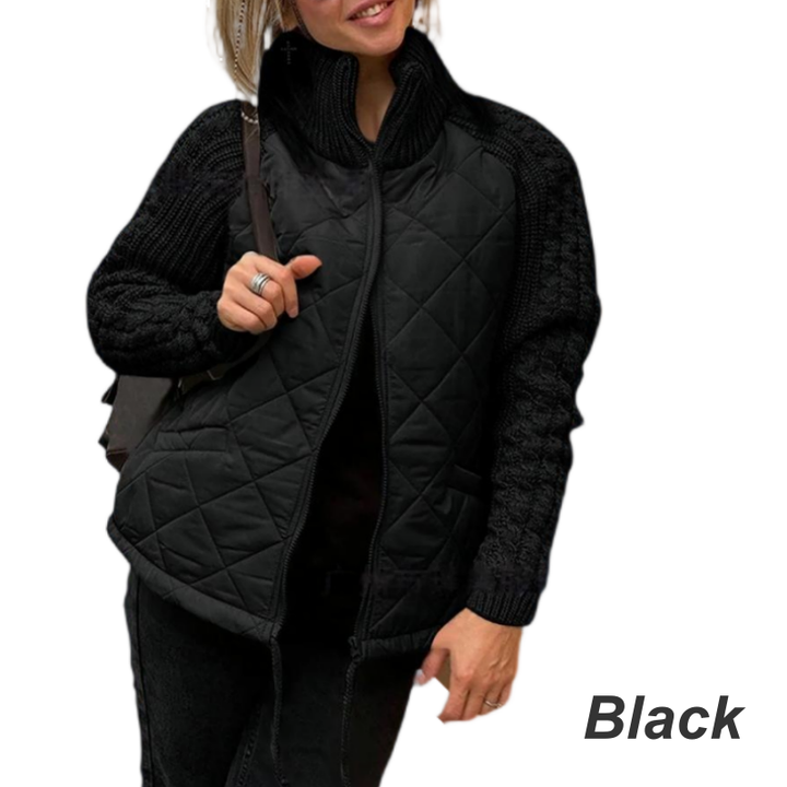 Corisanna - warme Strickjacke mit Reißverschluss