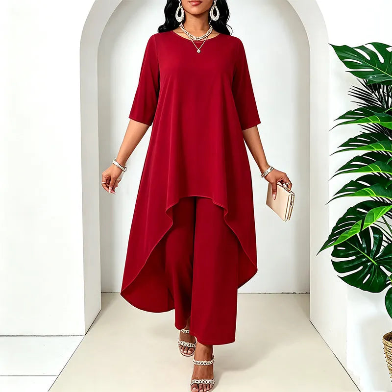 Laurivelle - Soft-Touch-Maxikleid in großen Größen