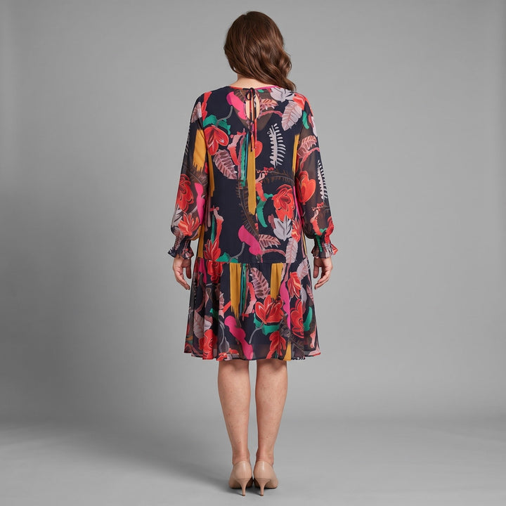 Anarose - Luftiges Midikleid mit Blumenprint