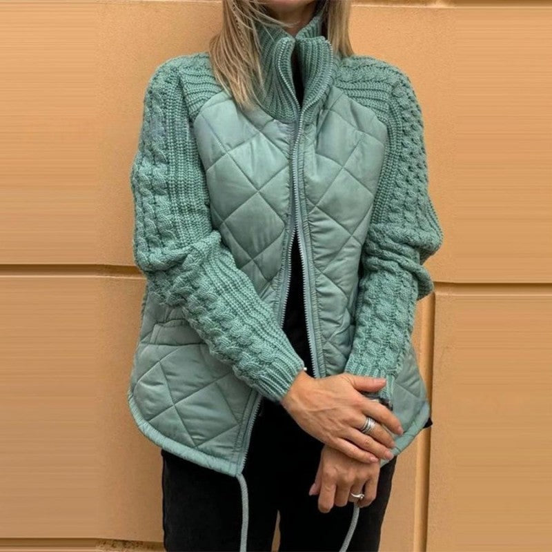 Corisanna - warme Strickjacke mit Reißverschluss