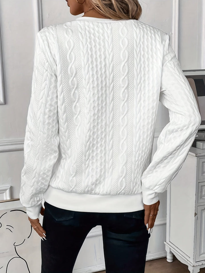 Delorina - Softtouch-Pullover mit Frontreißverschluss
