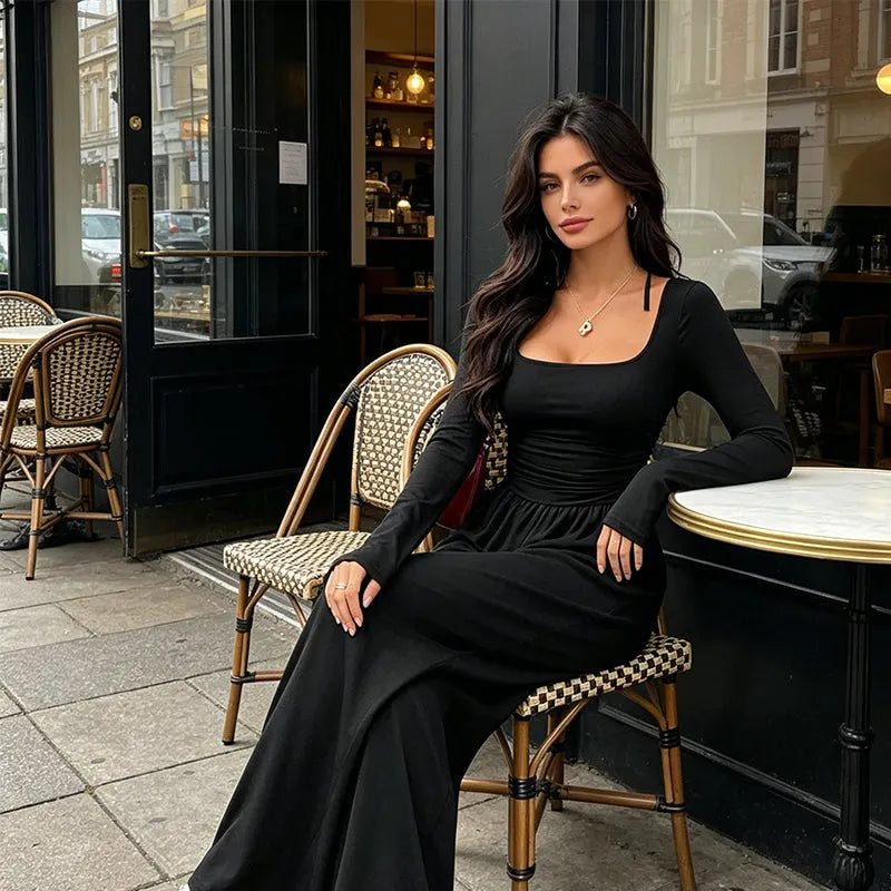 Elanisse - Weitbeiniger Jumpsuit mit weicher Haptik
