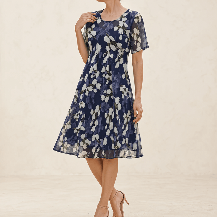 Genevora - Luftiges Midikleid mit Blumenmuster