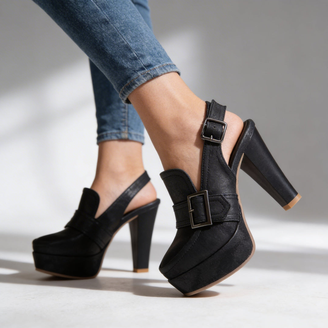 Aderynne - Gepolsterte Plateau-High Heels