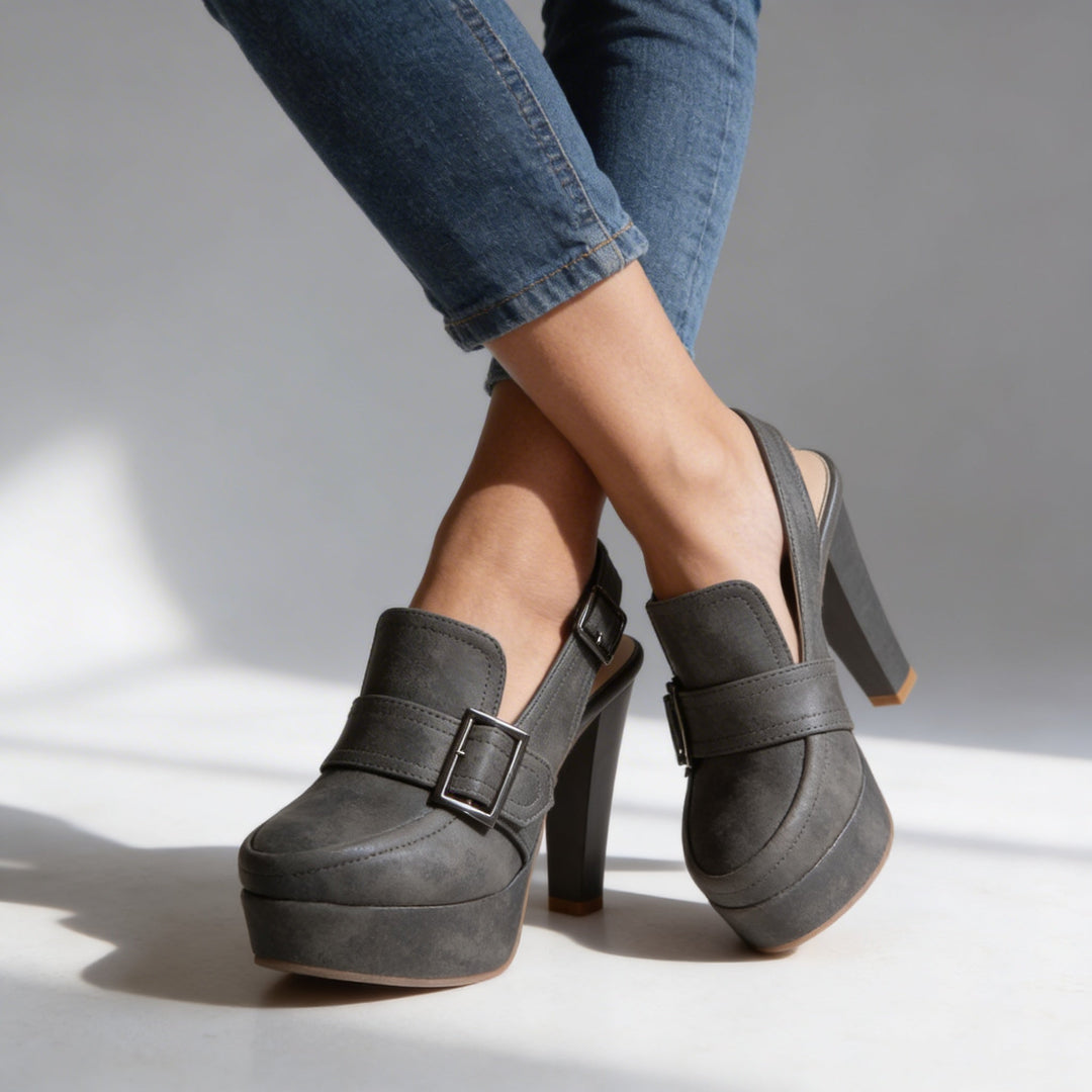 Aderynne - Gepolsterte Plateau-High Heels