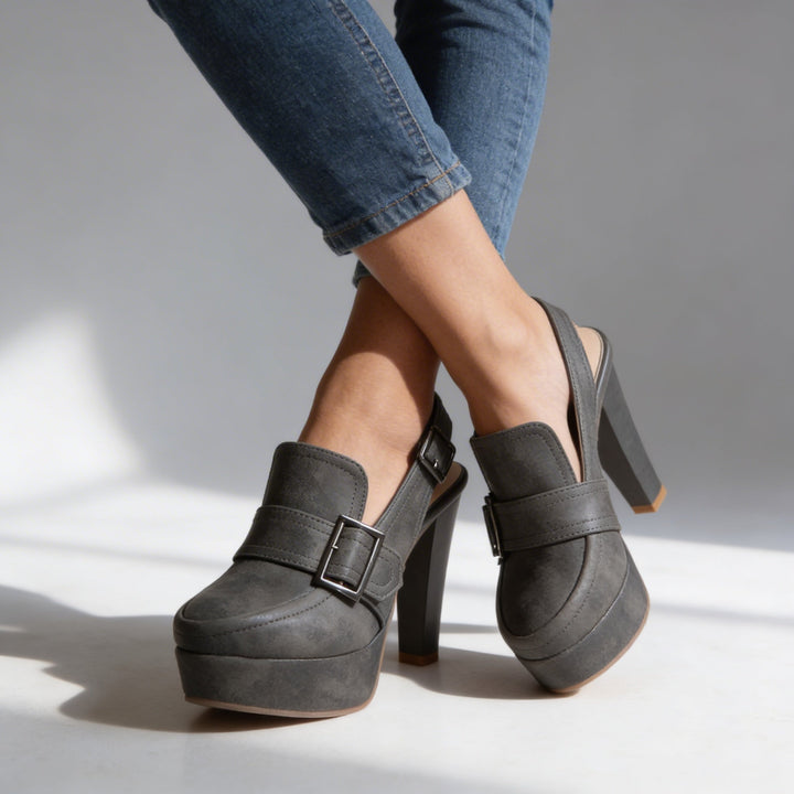 Aderynne - Gepolsterte Plateau-High Heels