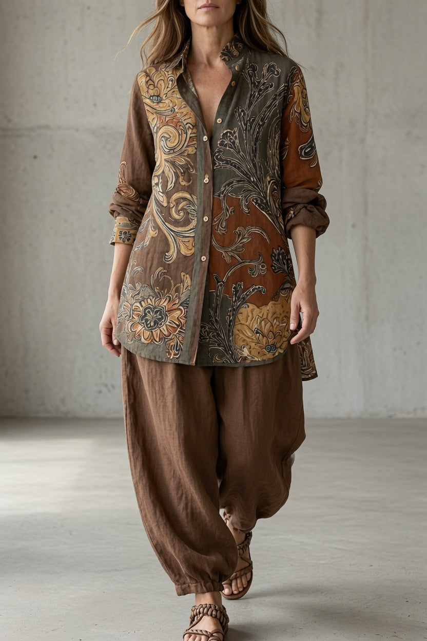 Laurienne - Atmungsaktives Set aus Hemd und Hose