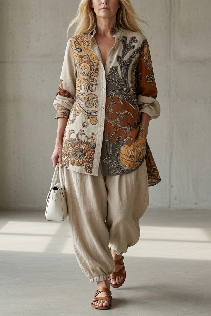 Laurienne - Atmungsaktives Set aus Hemd und Hose