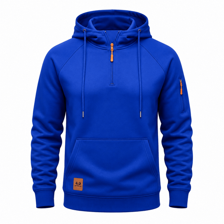 Sterling - Softtouch-Hoodie mit halbem Reißverschluss