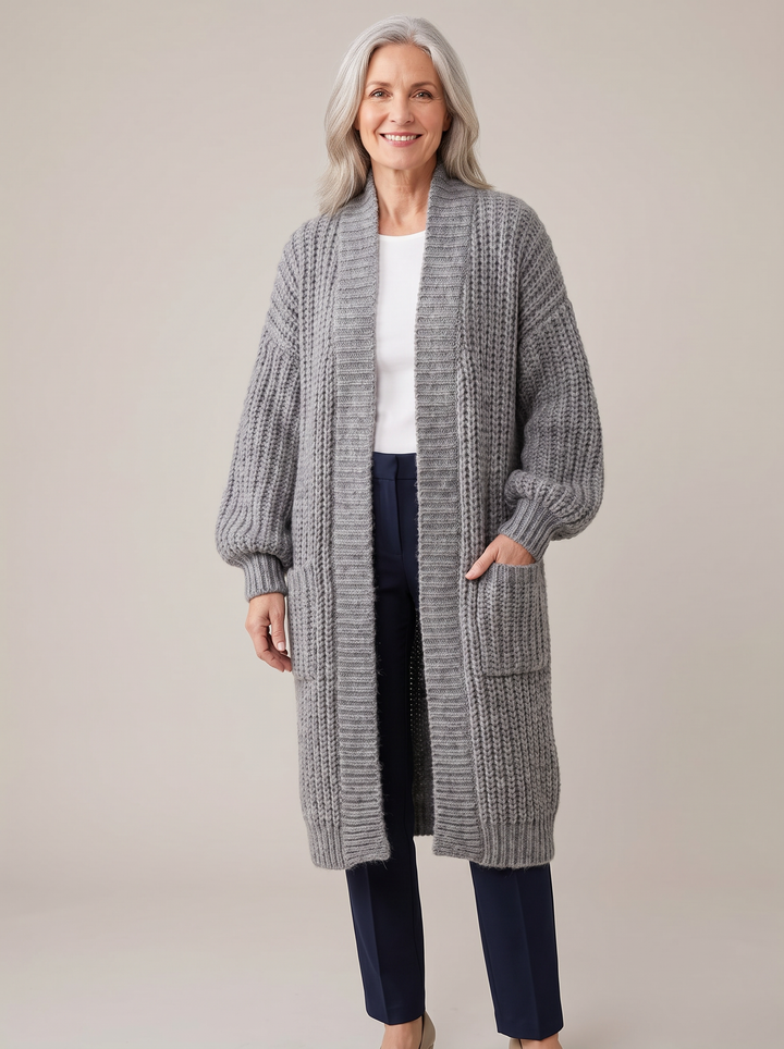 Rosalienne - Weicher Longline-Cardigan