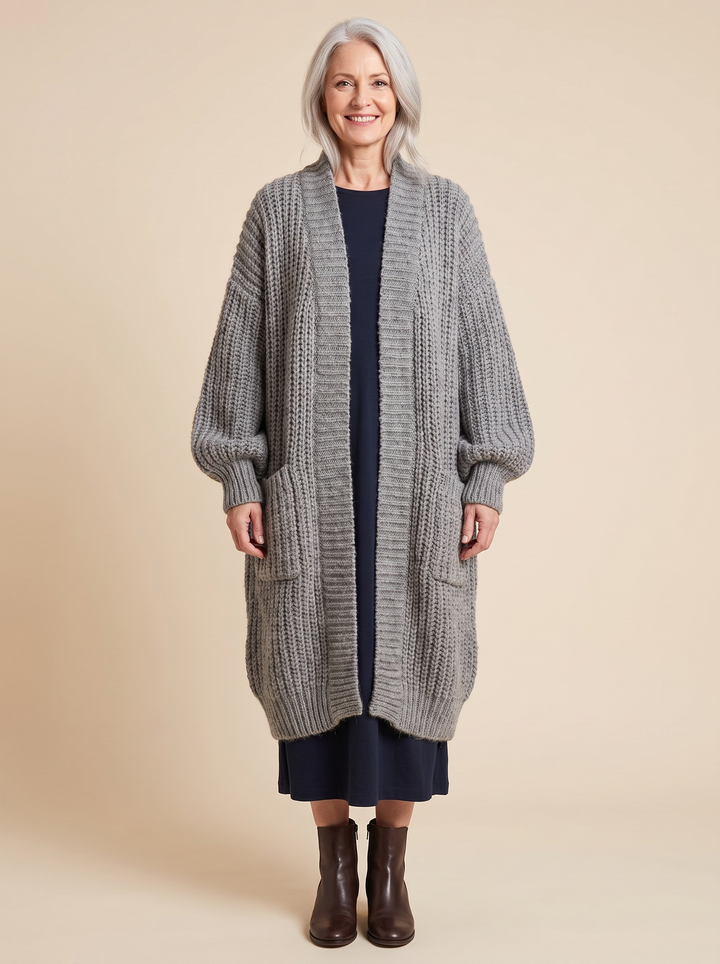 Rosalienne - Weicher Longline-Cardigan