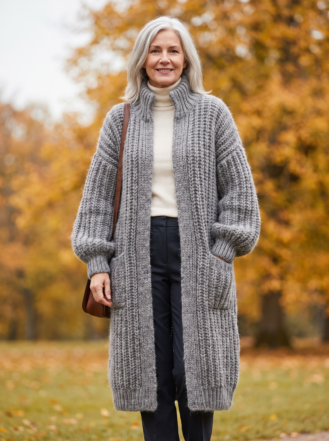 Rosalienne - Weicher Longline-Cardigan