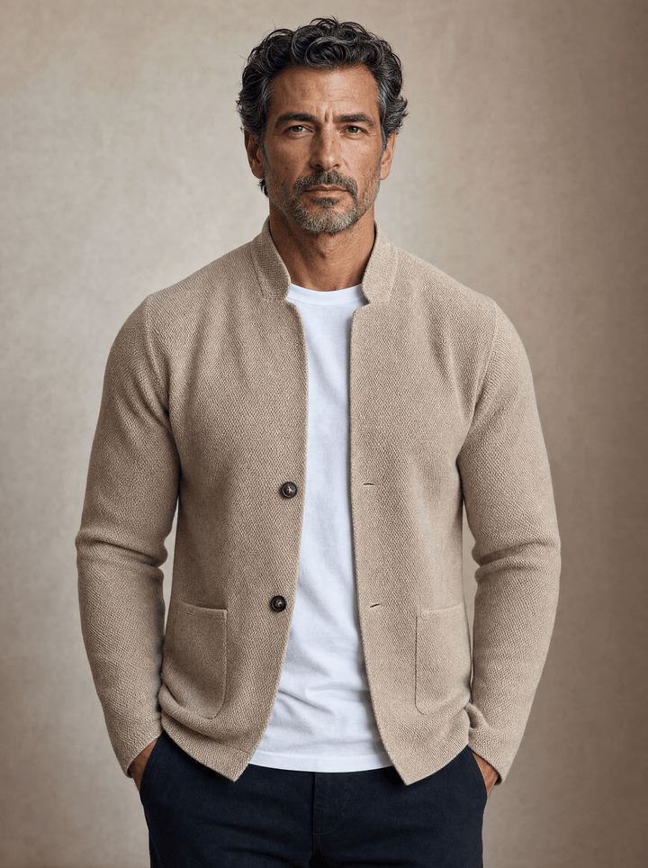 Corben - Strukturierter Herren-Strickblazer
