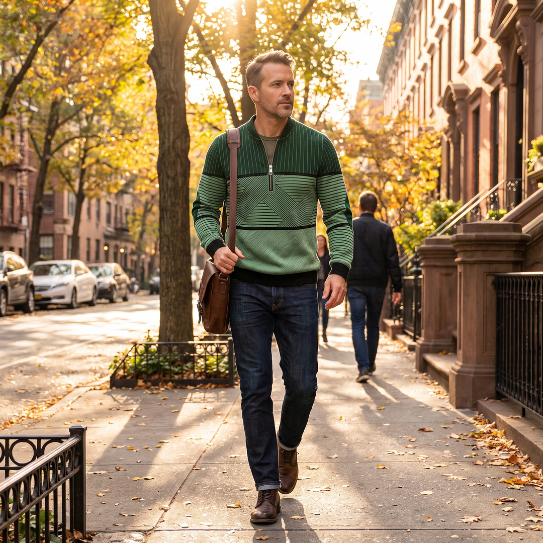 Caian - Premium Half-Zip-Strickpullover