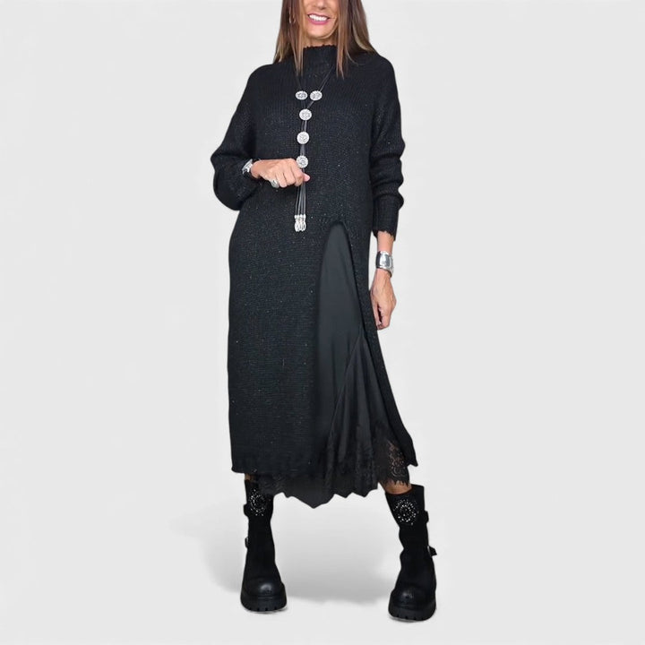 Aravina - Set aus Softtouch-Pullover und Kleid