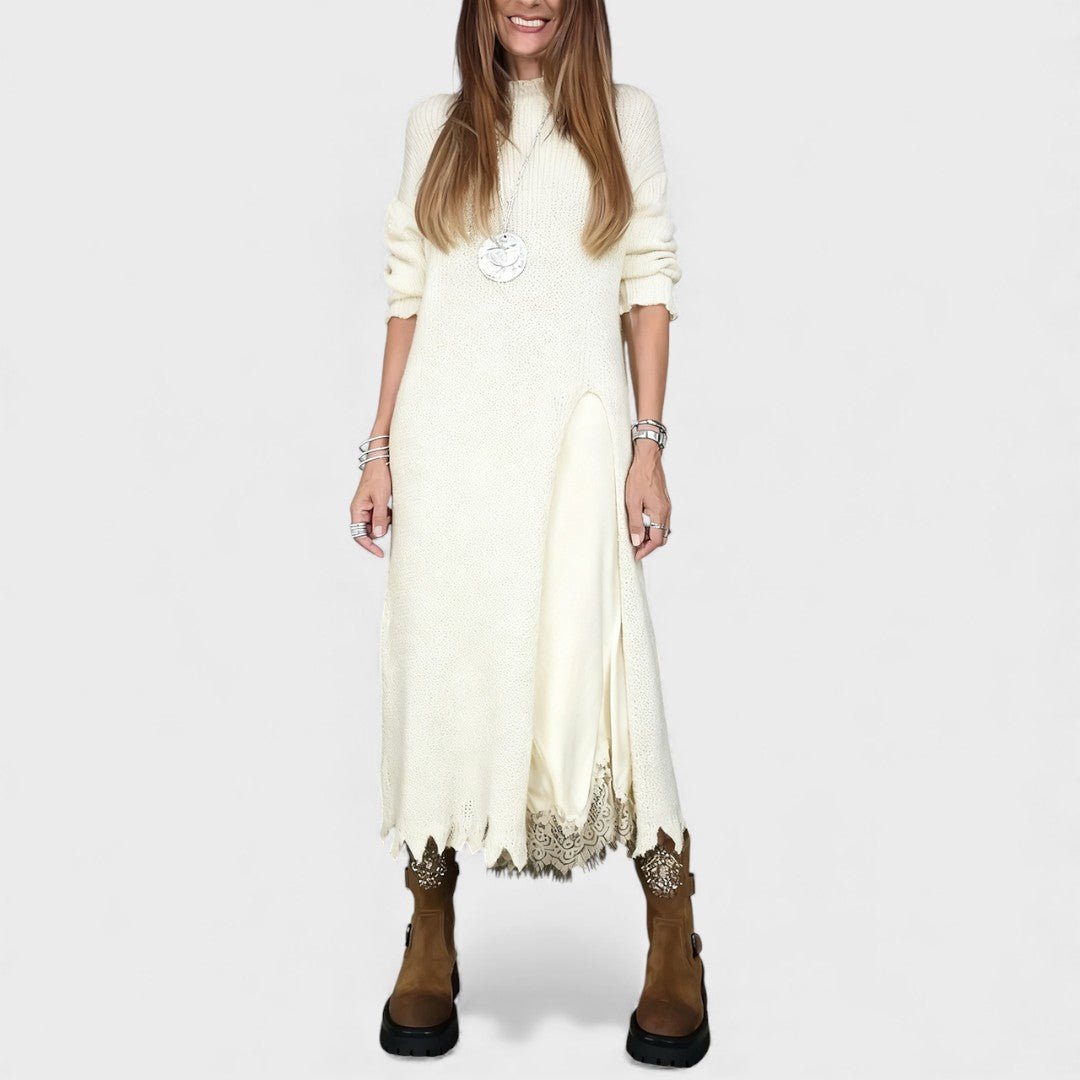 Aravina - Set aus Softtouch-Pullover und Kleid