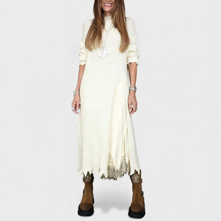 Aravina - Set aus Softtouch-Pullover und Kleid