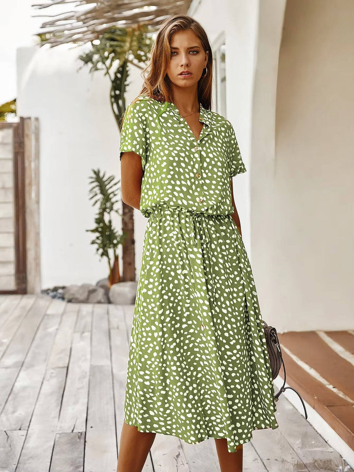 Viviana - Legeres Midikleid mit Kragen