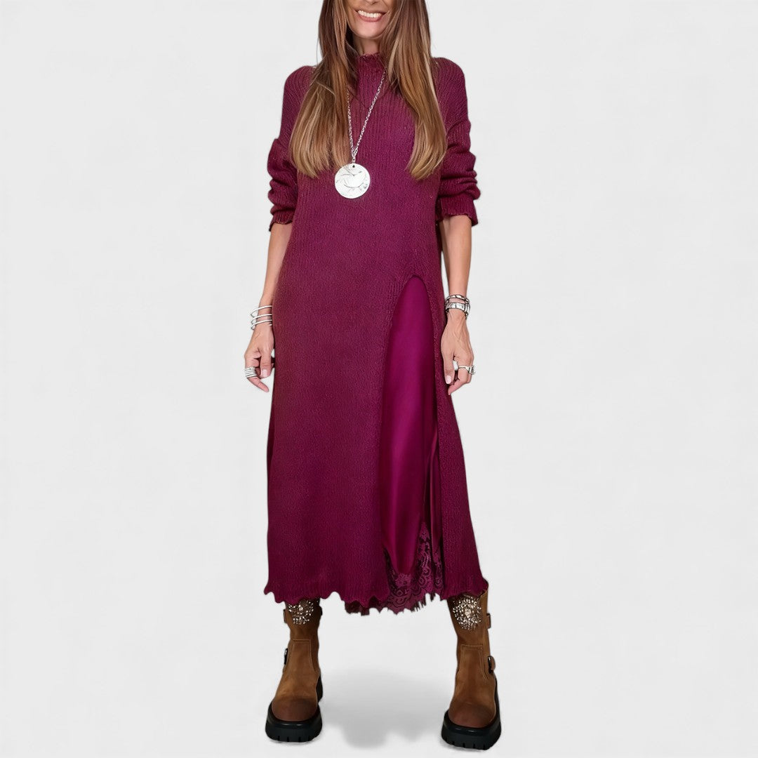 Aravina - Set aus Softtouch-Pullover und Kleid