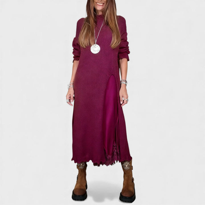 Aravina - Set aus Softtouch-Pullover und Kleid