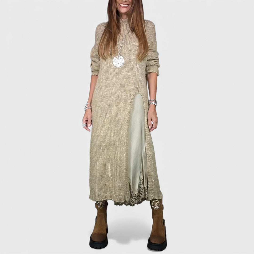 Aravina - Set aus Softtouch-Pullover und Kleid