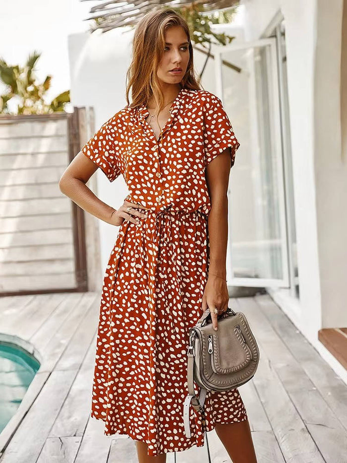 Novella - Lässiges Midi-Kleid mit Knopfleiste vorn
