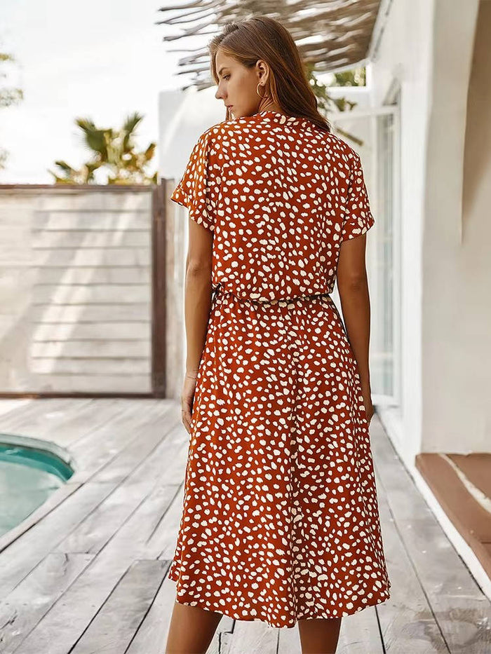 Viviana - Legeres Midikleid mit Kragen