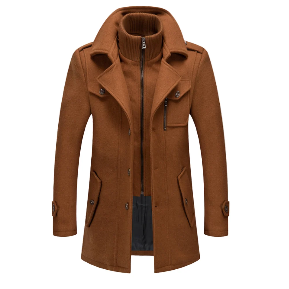 Davin - Mittellanger Lagenlook-Mantel