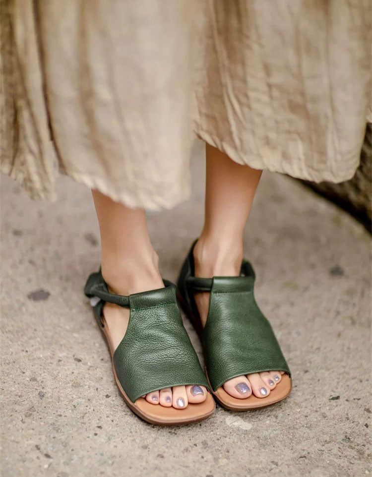 Fiorelle - Strukturierte Sandalen mit offener Zehenpartie