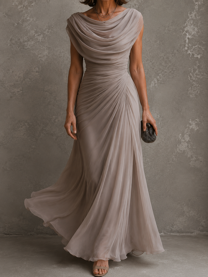 Zorabelle - drapiertes Maxikleid