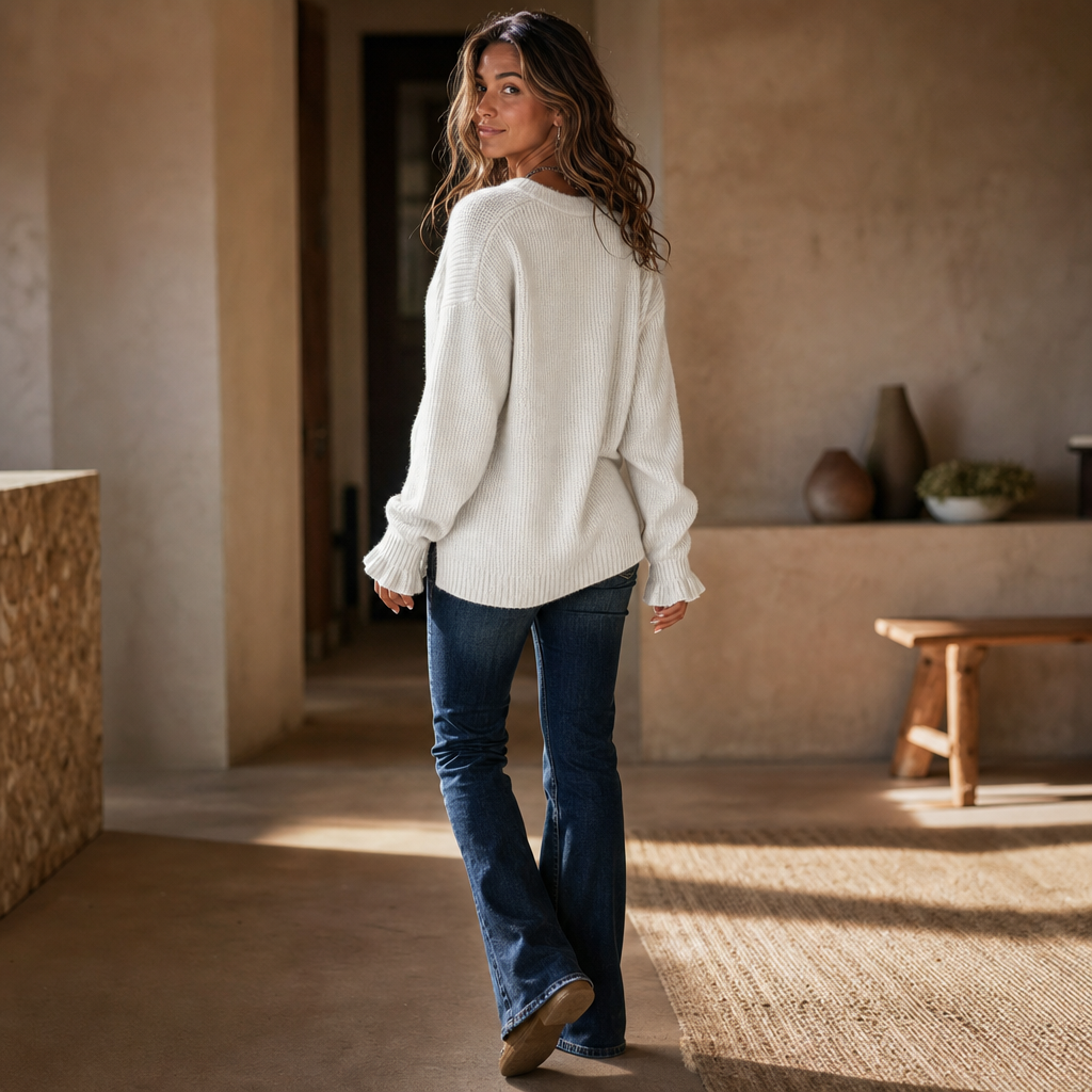 Annelie - Extraweicher V-Ausschnitt-Pullover