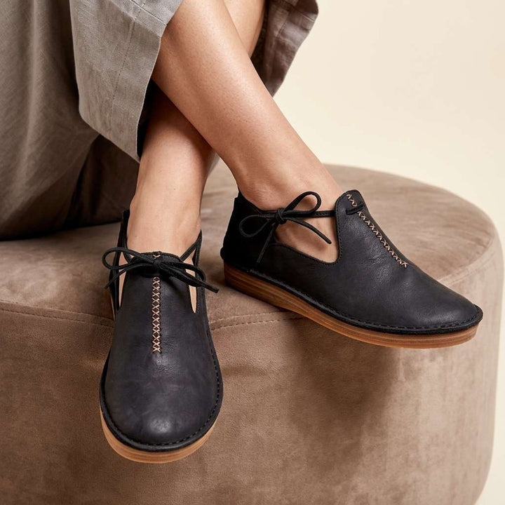 Delaina - Vintage Schnürschuhe aus Leder
