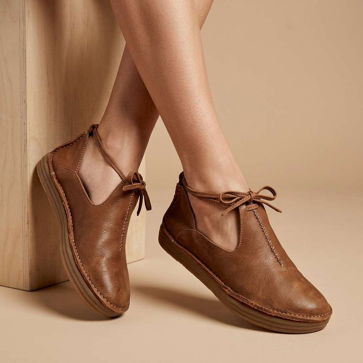Delaina - Vintage Schnürschuhe aus Leder