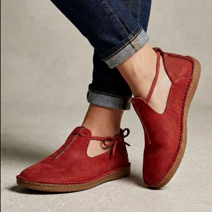 Delaina - Vintage Schnürschuhe aus Leder
