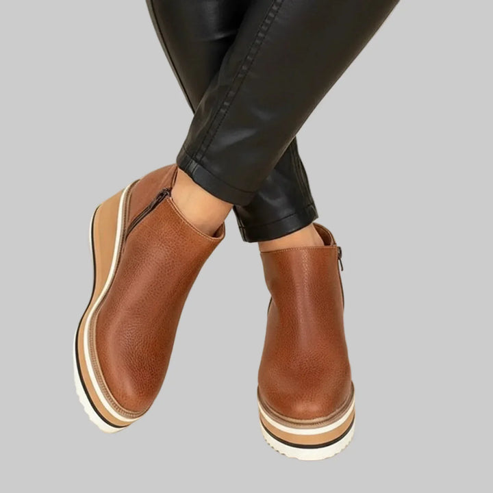 Fayloria - Keilabsatz-Stiefeletten mit Komfort-Passform